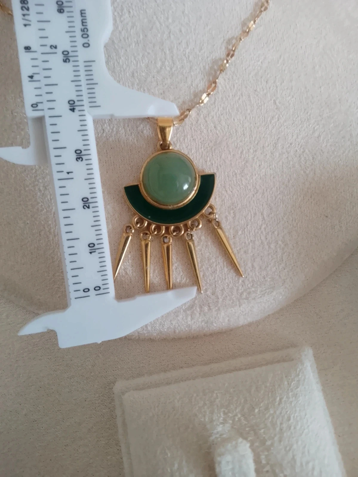Collar de piedra de aventurina verde – photo 2